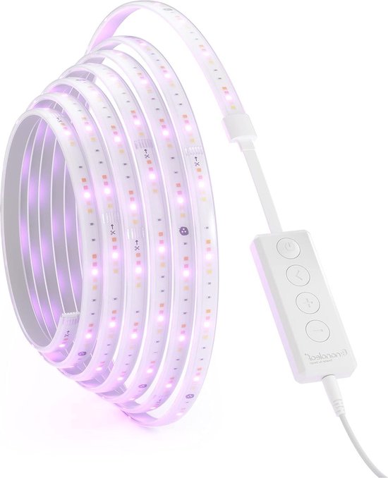 Ledstrip, 5 m, muzieksync, segmentcontrole, kleurverandering, 64 scènemodi