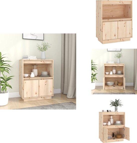 vidaXL Buffet 60x34x75 cm Bois de pin massif - Buffet - Commodes - Armoire haute - Buffet en bois