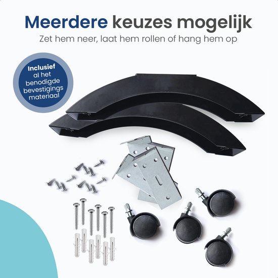 Gologi Elektrische Kachel - Verwarming elektrisch - Convectorkachel met thermostaat - Werkt via App en touch bediening - Tot 25m2 - 2000 watt - Zwart