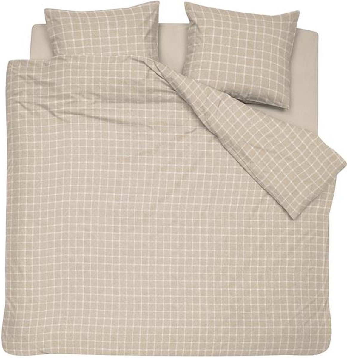 Cinderella Carre Dekbedovertrek - Tweepersoons - 200x200/220 cm - Naturel