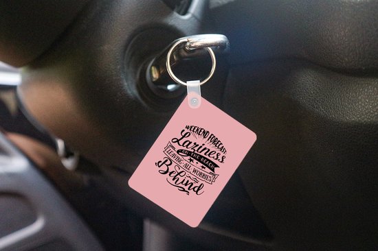 Porte-clés - Été - Dictons - Rose - Étoile de mer - Cadeaux à distribuer - Plastique