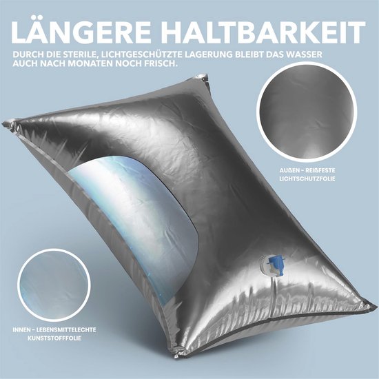 Opvouwbare Waterzak 20L - Ideale Wateropslag voor Camping en Noodvoorraad — afbeelding 5