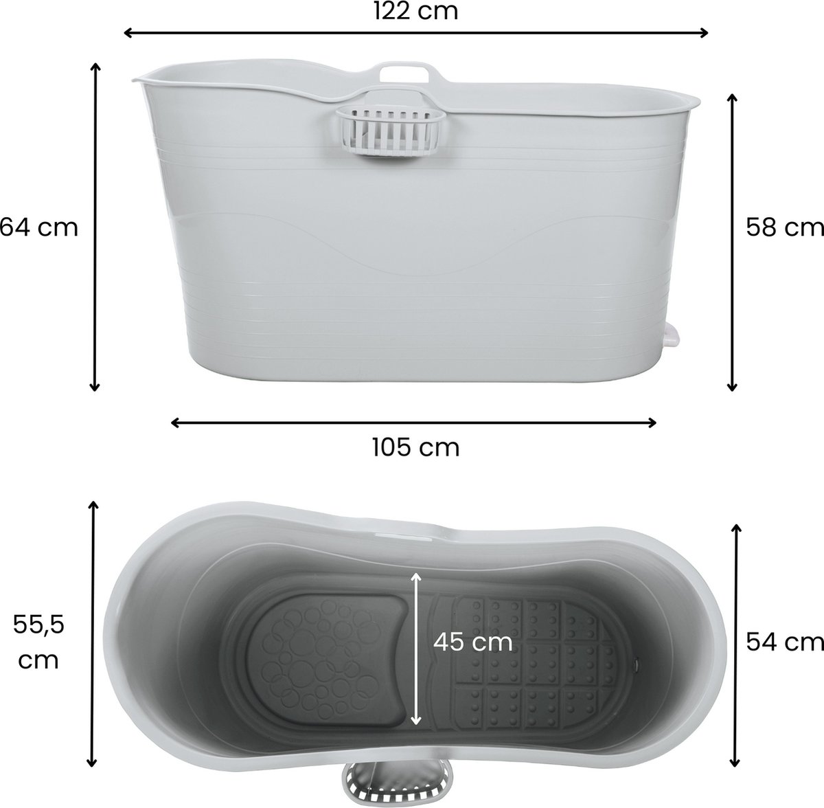 HelloBath® - Bath Bucket XL (Comfort) - 122 cm - Zitbad voor volwassenen - IJsbad - met rekbare Afvoerslang tot 3 meter - EXTRA's: Badplank, Kraantje en Beschermhoes - Groen HelloBath® - Bath Bucket XL (Comfort) - 122 cm - Zitbad voor volwassenen - IJsbad - met rekbare Afvoerslang tot 3 meter - EXTRA's: Badplank, Kraantje en Beschermhoes - Groen