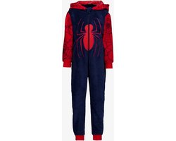 foto van Spider-Man kinder onesie - Blauw - Maat 122/128