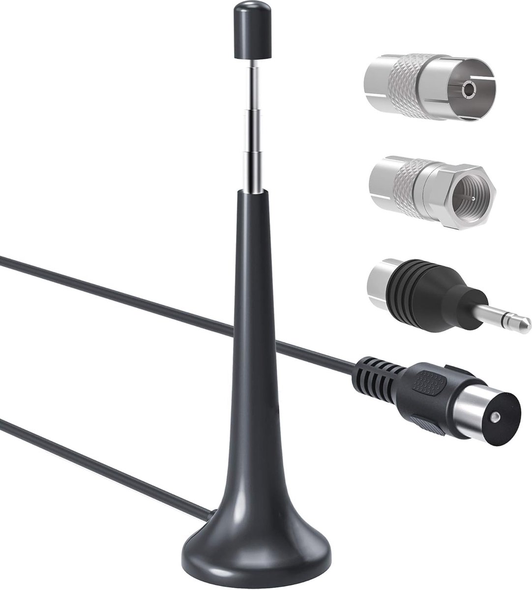 DAB FM-radioantenne met magnetische basis en telescopische ontwerp voor optimale ontvangst