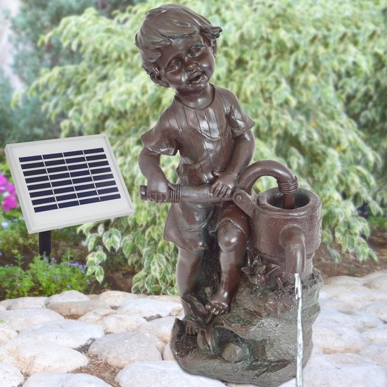 Zonnefontein voor Tuinvijver met Solarpomp - Duurzame Waterdecoratie