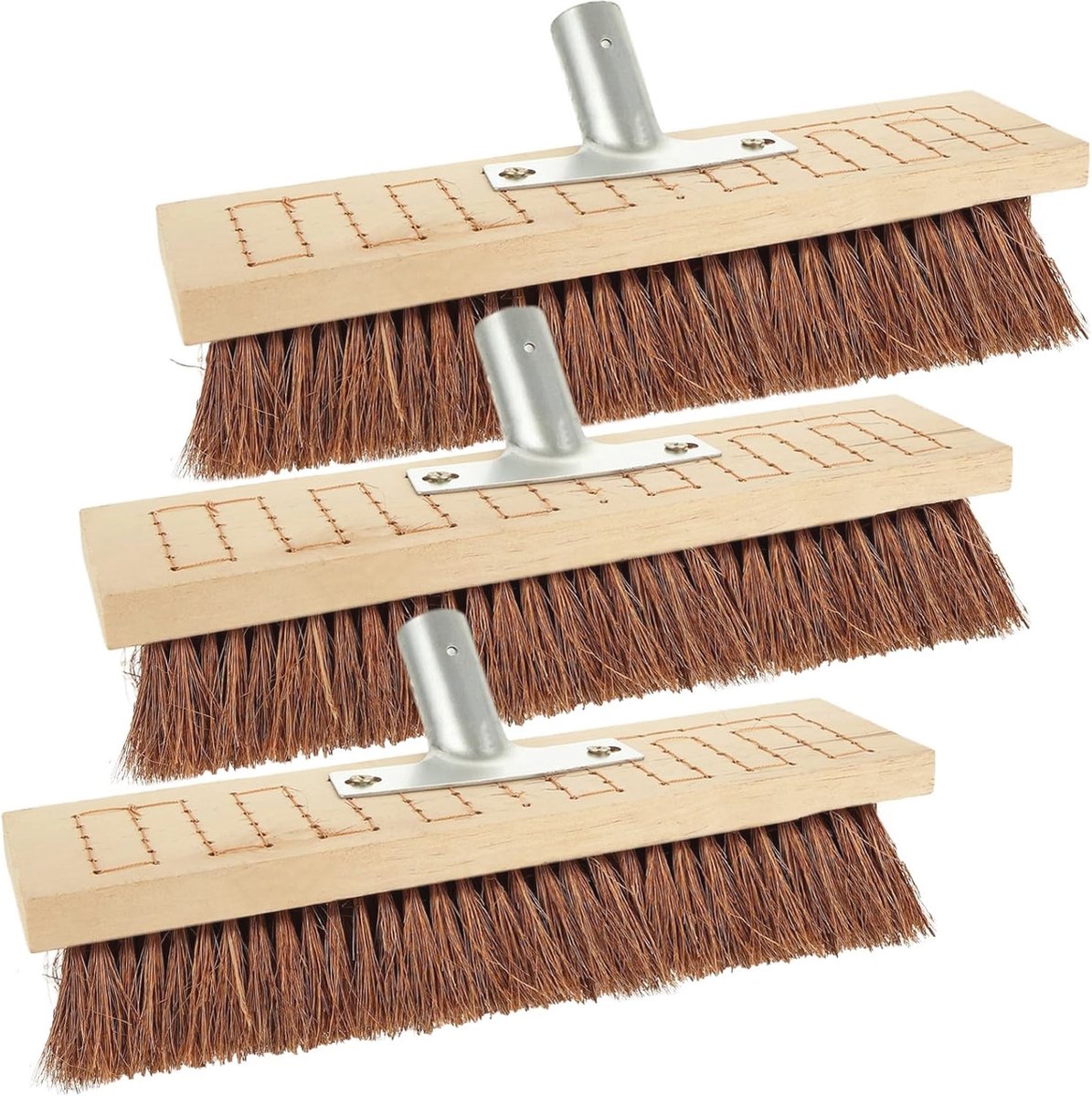 Goedkoopste Stijve buitenbezem 30 cm - 3 stuks, perfecte reiniging voor tuin, patio en meer