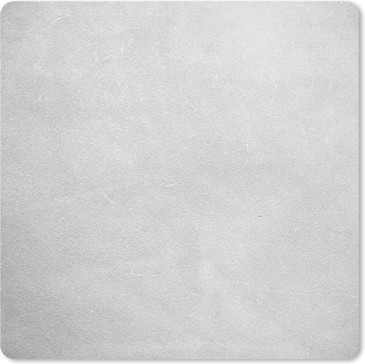 Muismat 20x20 cm - Mousepad Leer - Structuur - Lederlook - Grijs - Muismatten