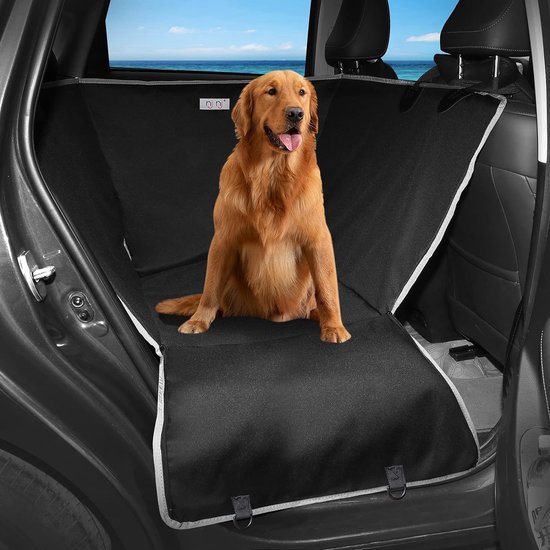 Hondendeken Achterbank Angooni Autodeken Voor Achterbank Met Isofix - Waterdicht, Antislip Hondenbescherming Voor De Auto - 135x120 Cm Universele Autodeken