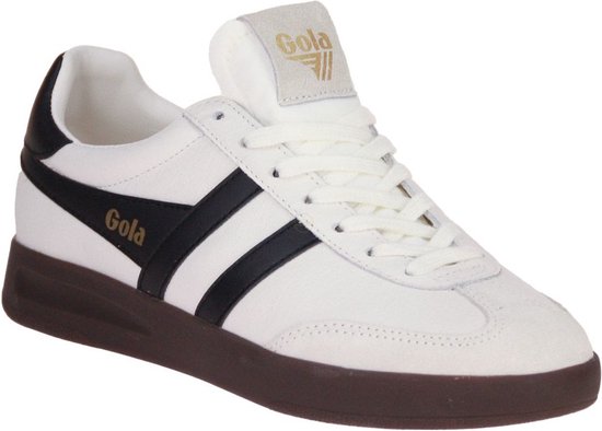 Buy Gola mens Harrier Leather sneakers in white/black online at gola