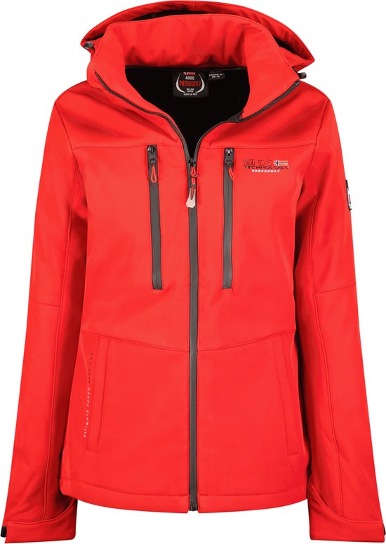 Geographical Norway - Veste d'extérieur Softshell pour femme Timmex - Rouge - Taille XL