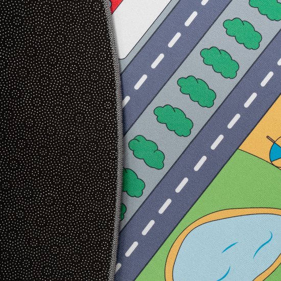 Paco Home Vloerkleed voor de kinderkamer Berenpatroon Pasteltinten Crème 160x230 cm