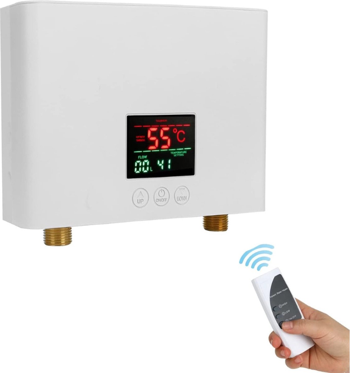 Tankloze Elektrische Doorstroomboiler 3 kW - Slimme Warmwatervoorziening Met LED-Display - Ideaal Voor Badkamer En Keuken (Energieklasse A)
