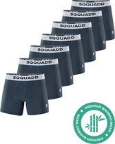 SQQUADD® Bamboe Sous-vêtements Men - Lot de 7 Boxers - Taille L - Comfort et Qualité - Pour Homme - Bamboo - Grijs