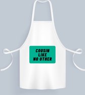 Akyol - cousine pas comme les other Tablier - Cousin - grand cousin - personne d'autre - anniversaire - cadeau - présent - merci - cadeau - 82 par 71 cm