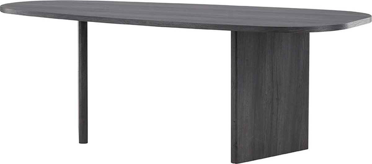 Grönvik eetkamertafel ovaal 100x220 cm zwart.