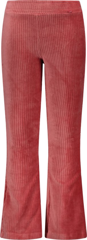 Foto: Meisjes flair broek rib velours rouge