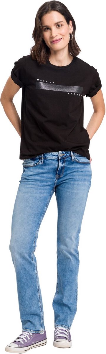 Cross Jeans Dames Jeans Broeken ROSÈ regular/straight Fit Blauw 32W / 32L Volwassenen