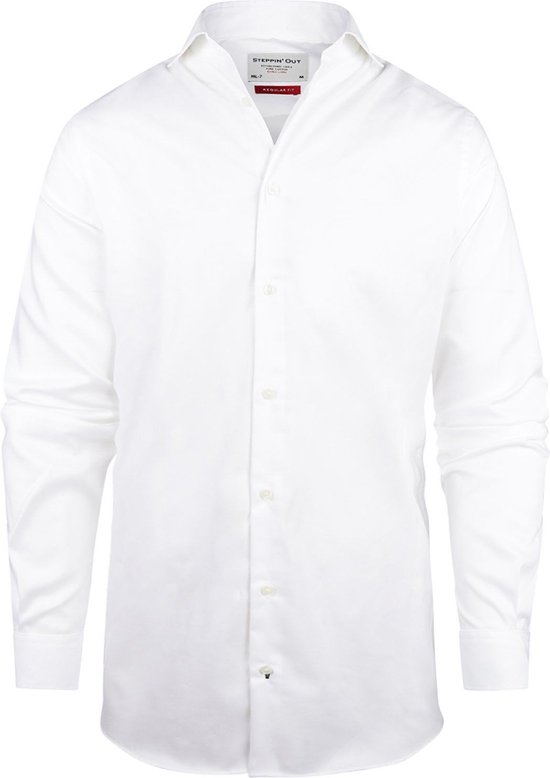 Chemise Manches Extra Longues Steppin Out Twill Wit Taille M Homme bol