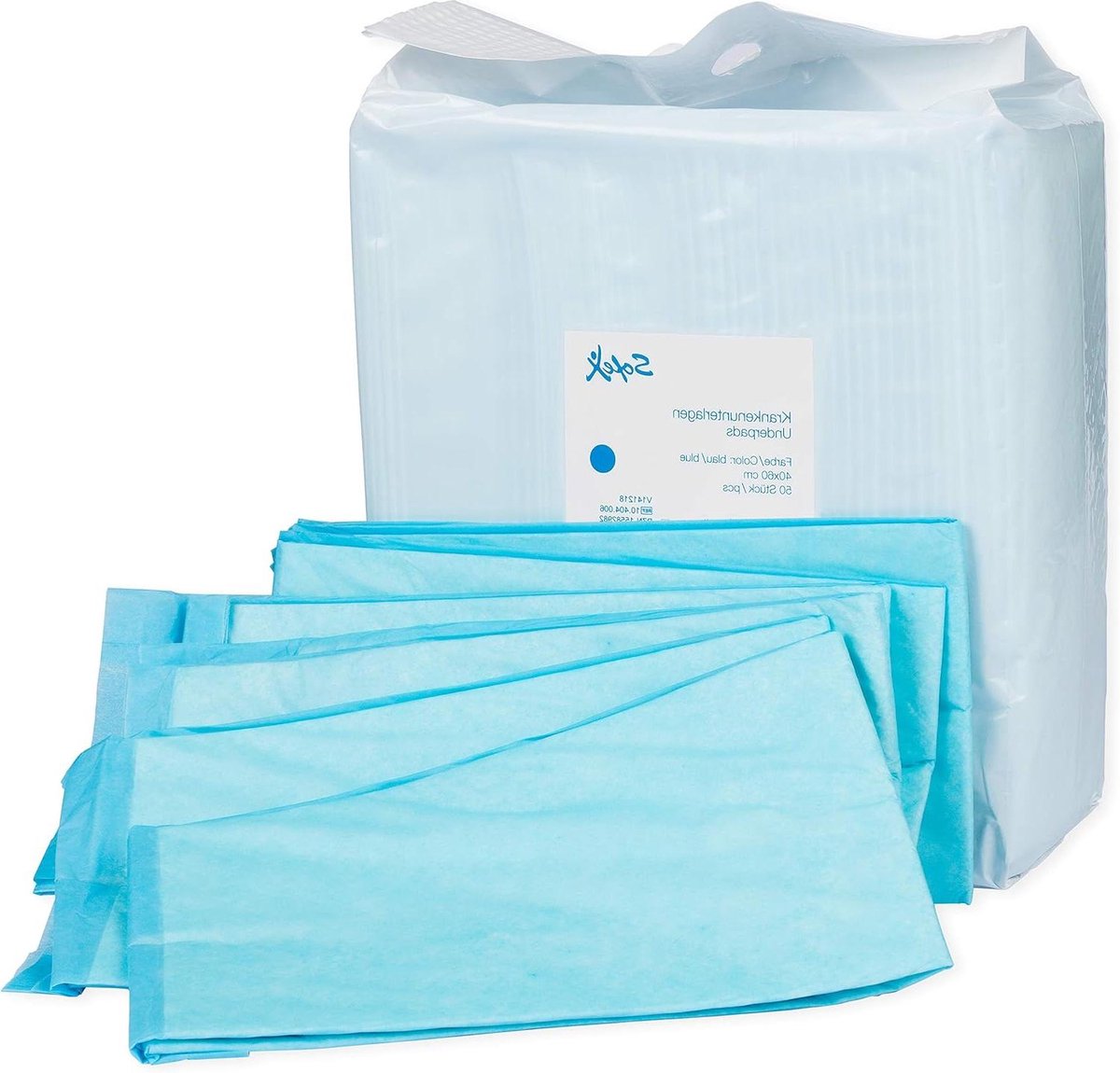 Wegwerp Underpad 50 Stks 60x90 cm 6 lagen blauw Absorberende Incontinentie Pads Changing Mat Hygiënerecords Babby Potty Pads - Extra Absorberende Wegwerp Onderleggers incontinentie onderlegger