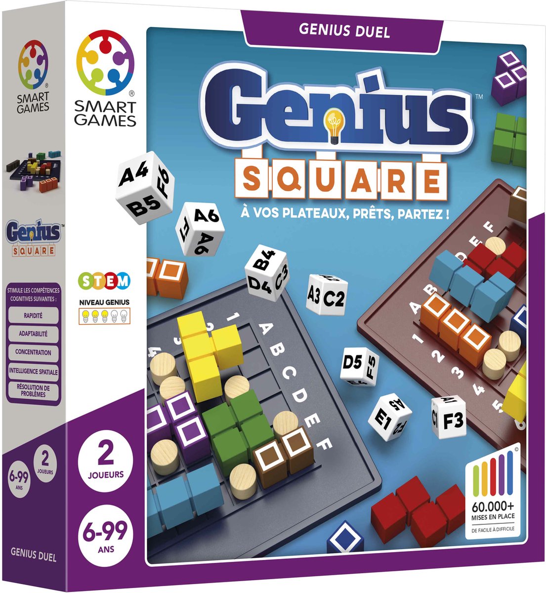SmartGames - Genius Square FR (Franse versie) - 2 spelers