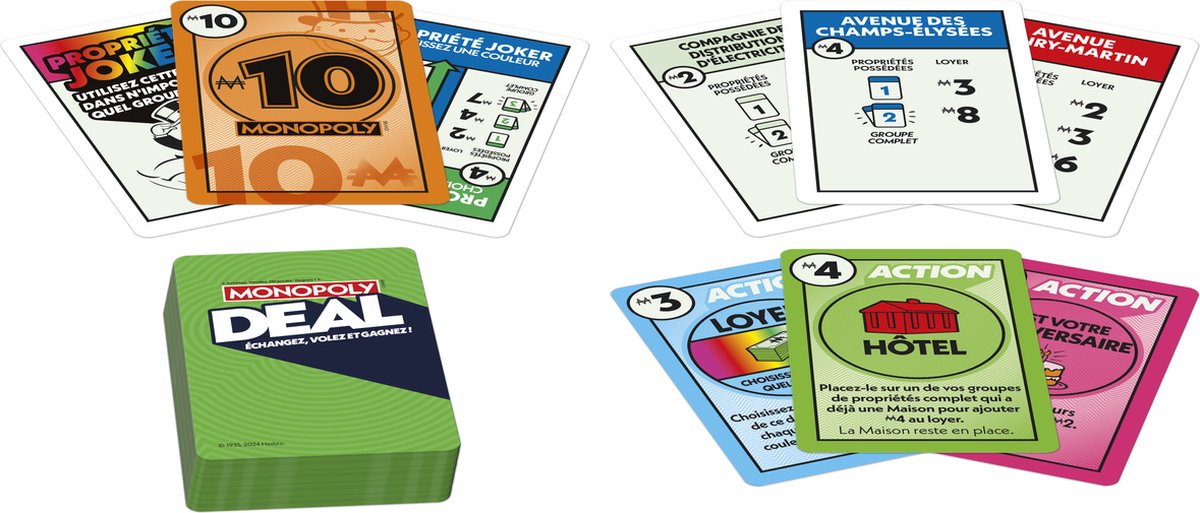 Monopoly Deal 15 min Kaartspel Economische simulatie — afbeelding 3