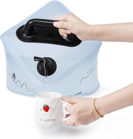 MJHETCY Conteneur de Stockage d'eau d'urgence, Sac d'eau de Camping, Conteneur d'eau Portable De