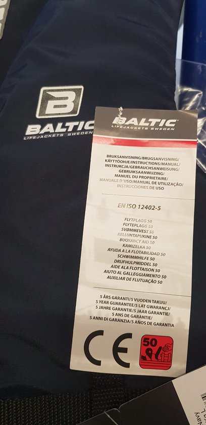 Foto: Baltic automatisch reddingsvest athena 165n met harnas