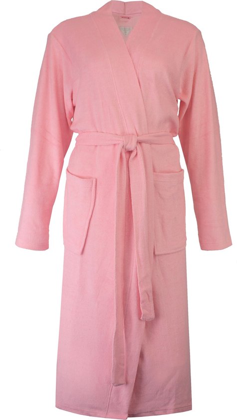 Tenderness Dames Badjas - Kimono - Kamerjas - Roze - Maat XL