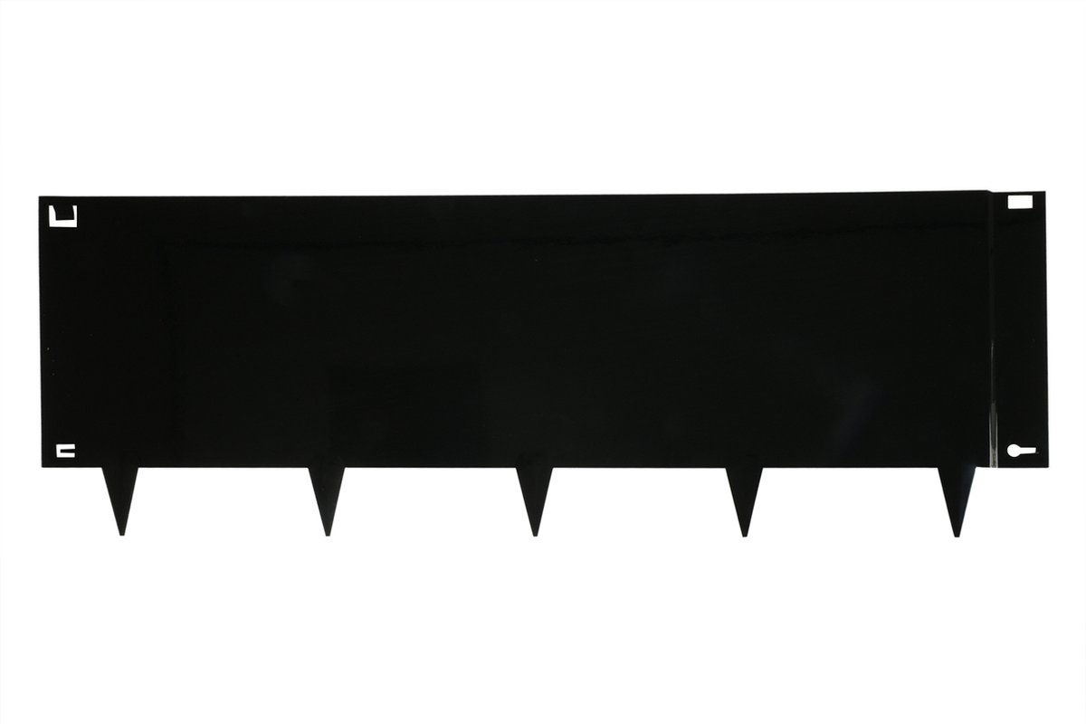 Borderrand Zwart stalen Kantopsluiting 40 x 106 cm Flexibel | Per Stuk