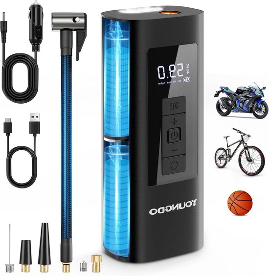 Elektrische Mini Fietspomp Compressor | Bestel je hier! - Wielerkoopjes.nl