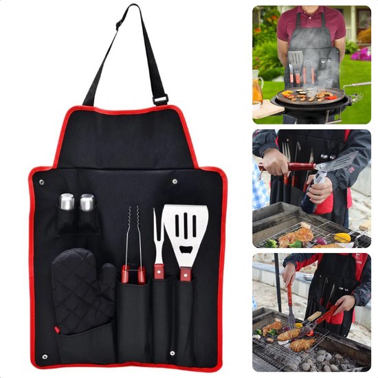 Barbecue Gereedschapset - tang, spatel en vork