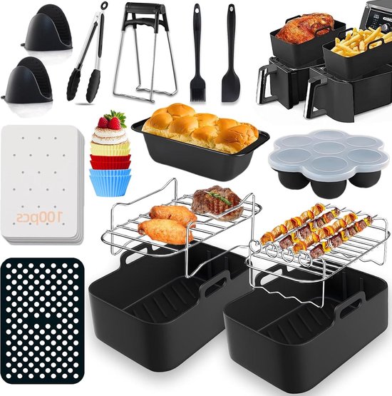 Protections Anti-éclaboussures En Silicone Pour Friteuse Ninja AF400EU / AF451EU - 2 Pièces