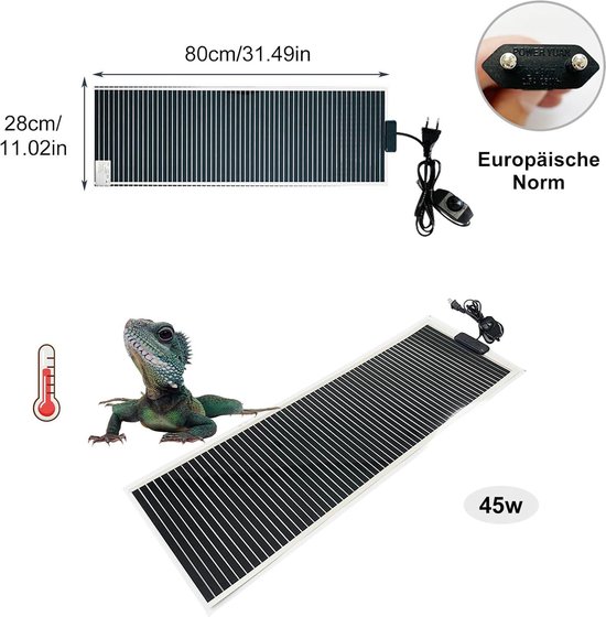 FENYW Tapis Chauffant Pour Terrariu, Tapis Chauffant Réglable Pour