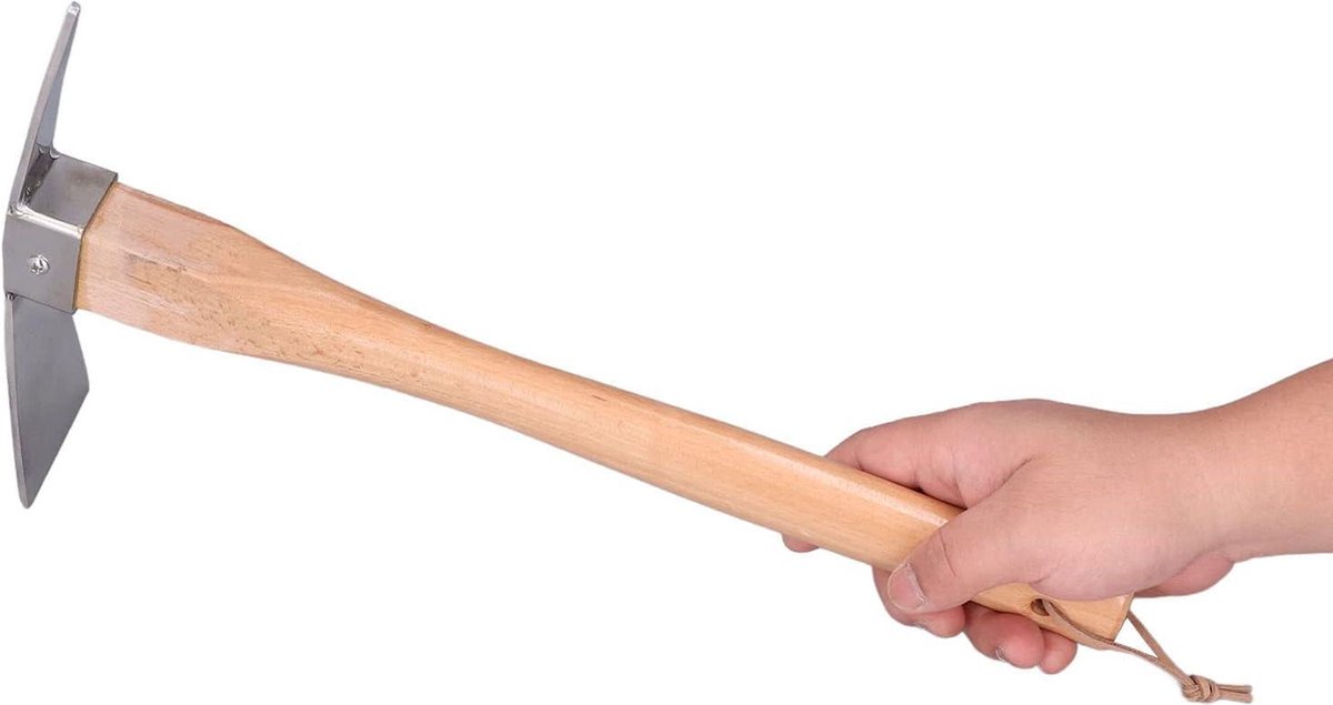 Jomewory Houweel voor graven, pikhouweel | Garden Pick Axe 2 in 1 Efficiënte pikhouweel,Multifunctionele roestvrijstalen handpickbijl, kleine pikhouweel met handvat voor tuinman, wortels snijden