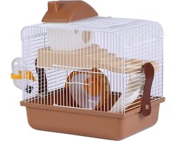 Hamsterkooi 301 x 222 x 289 cm - Roborowski - drinkfles - eetbakje - klein - S097