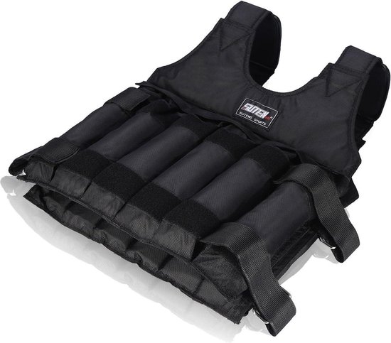 Veste Lestée 20kg Gilet Lesté Réglable 10kg/20kg Leogreen - Avec 20 Poids Amovibles - Pour Course Et Musculation Gilet Musculation Running