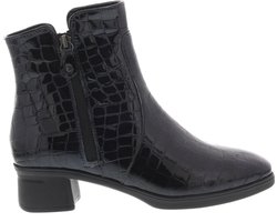 Dames Enkellaars Hartjes Blues Boot Donkerblauw - Maat 6½