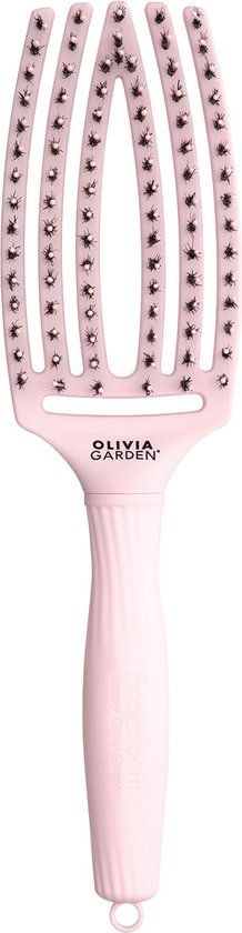 Olivia Garden Fingerbrush Combo Medium - Pastel Pink (édition limitée)
