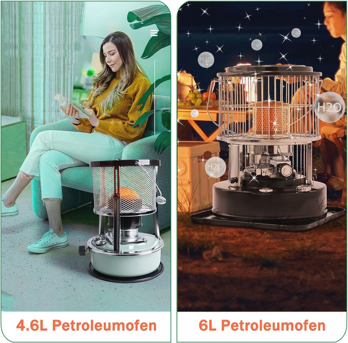 Homelux Petroleumkachel voor binnenruimtes, petroleumverwarming