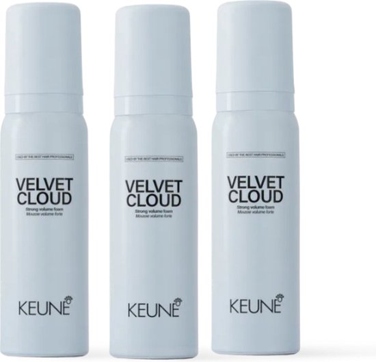 3 stuks - Keune - Velvet Cloud - Strong Volume Foam 75 ml