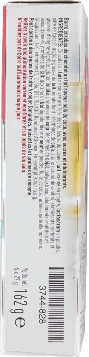 Goedkoopste 6x Modifast Protein Shape Reep Chocolade-Kokos 6 x 27 gr