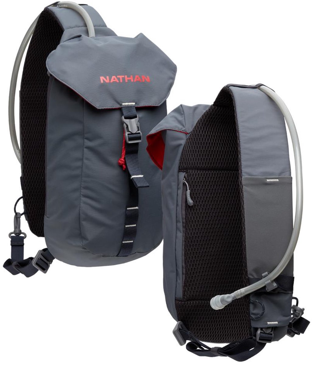 Nathan Run Sling 6L Charcoal/Ribbon Red One size