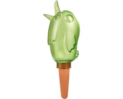 Scheurich waterdispenser Bördy S | 10 x Groen | 90 ml capaciteit | Kleine gieter met kleibodem | Waterdispenser planten en bloemen terracotta stengel