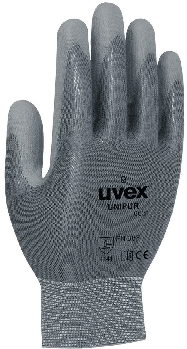 Uvex UNIPUR Montagehandschoen maat 10 (XL) Grijs
