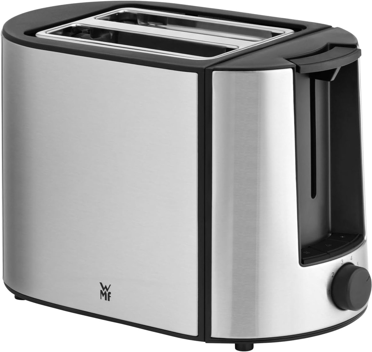 Broodrooster met Dubbele Sleuf en Opzetstuk voor Broodjes - 870 W, RVS, 6 Bruiningsniveaus