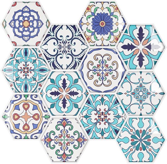 VaryPaper Tile Stickers Marble Dark Green 30.5