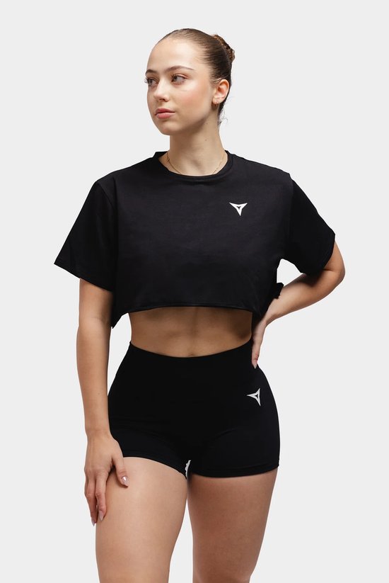 Breaking Limits Sport Short Dames - High Waist - Bum Scrunch - Zweetafvoerend - Squatproof - Zwart - Maat XL van Merkloos — afbeelding 4