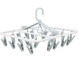 Droogbeugel voor Kleding - Kunststof, Roestvrij - 20 Clips