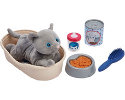 Ecoiffier Medical Knuffel Kat met Kattenmand Speelset - 9dlg.